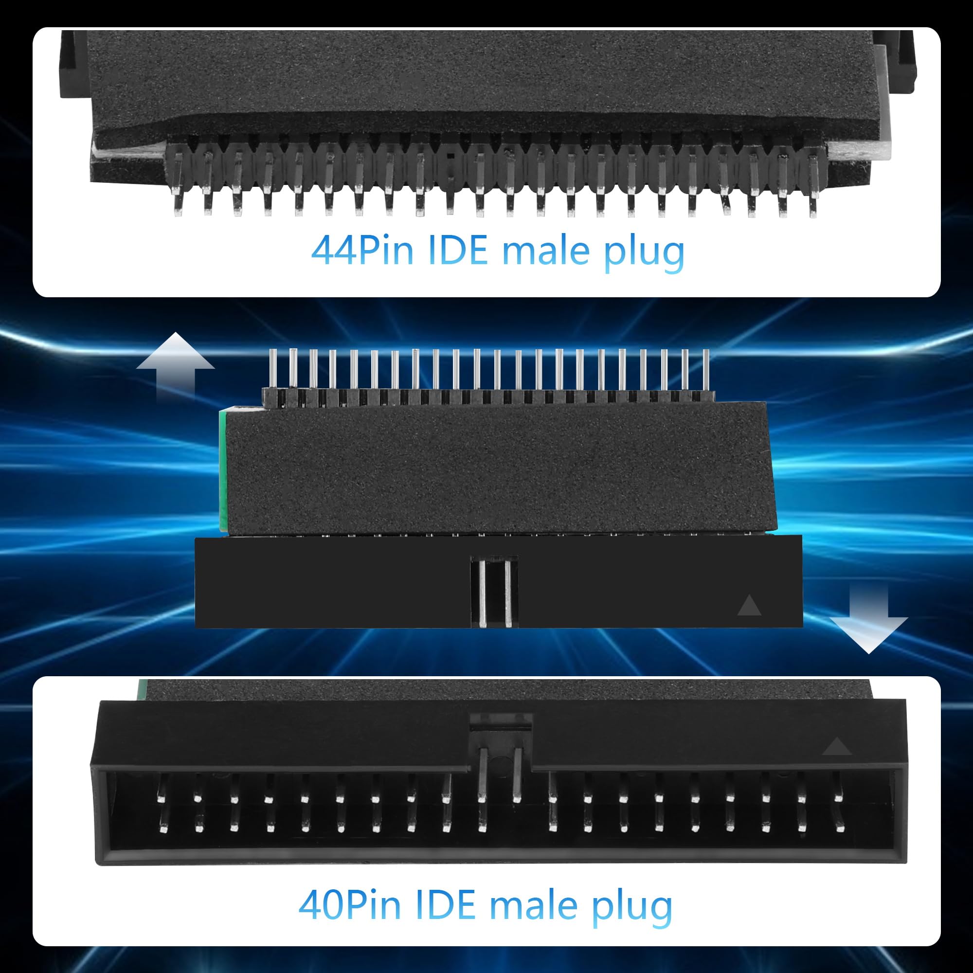 GINTOOYUN 2 adattatoriIDE a 44pin e 40pin per unità SSD, laptop, desktop