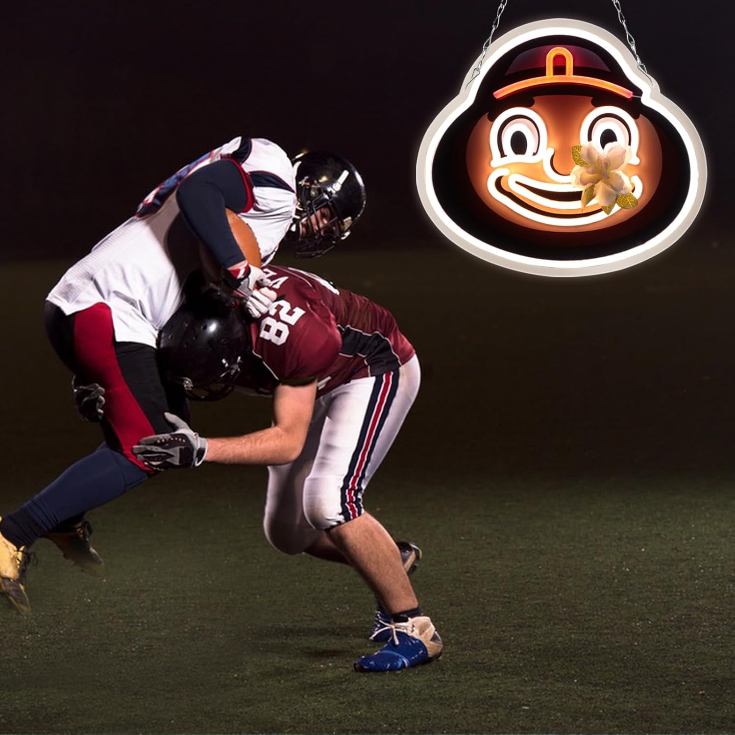 Pugna Mascot Merch Neon Signs for Wall Decor University Mascot Neon Lights for Bedroom Led Signs Suitable for Dormitory Man Cave Christmas Gift - Image 4