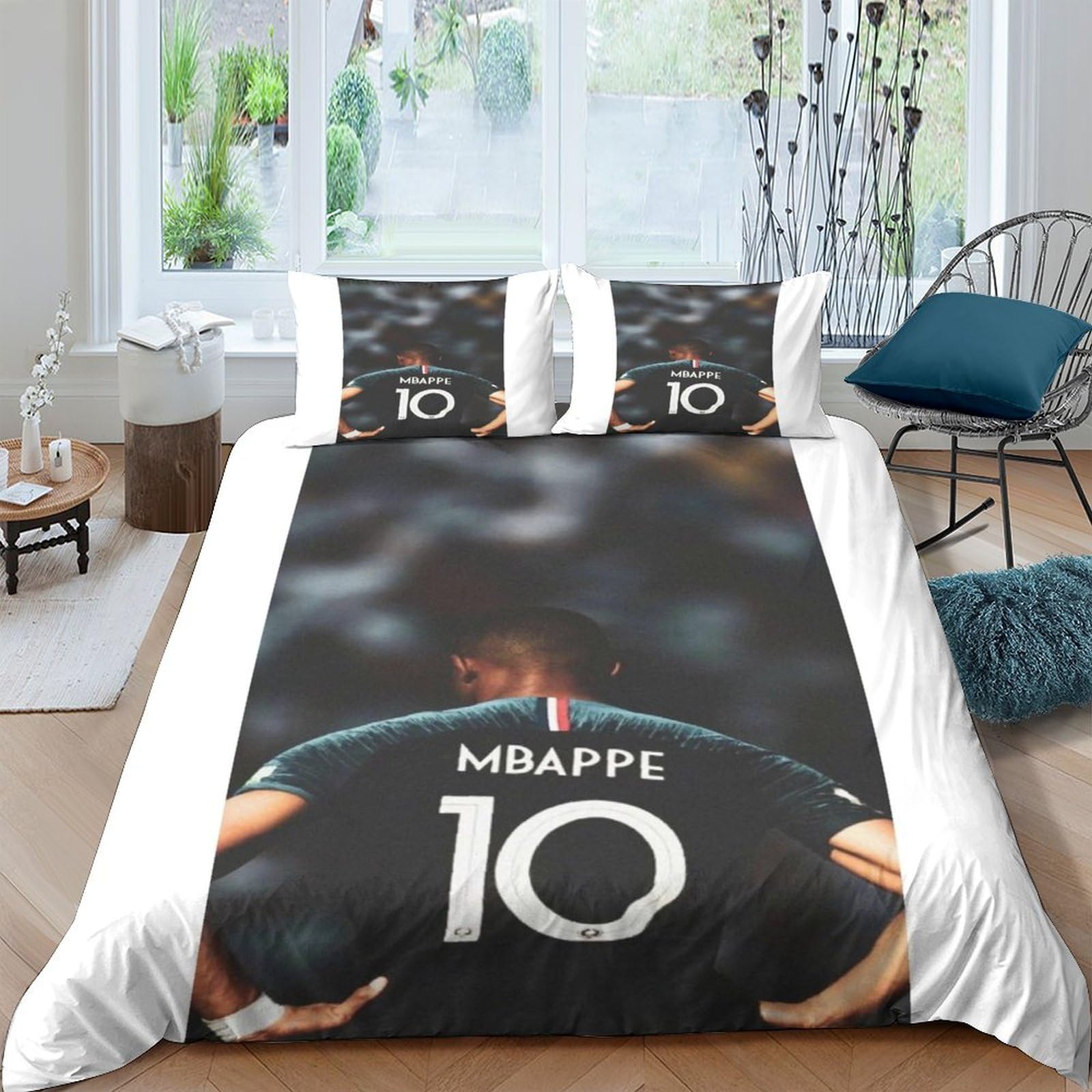 Parure de lit Football Star housse de couette 220x240 King Size