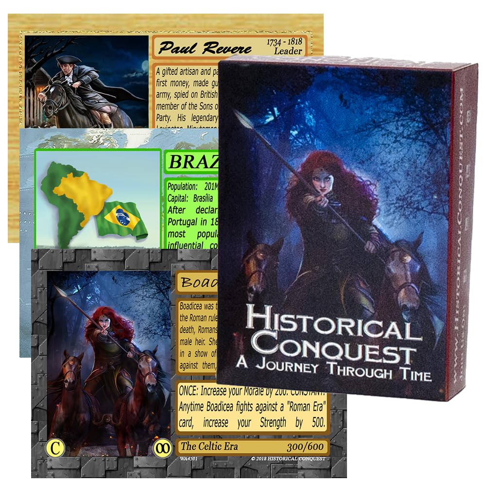 Historical Conquest Boudica Starter Deck 51 Unique Historical Playing Cards