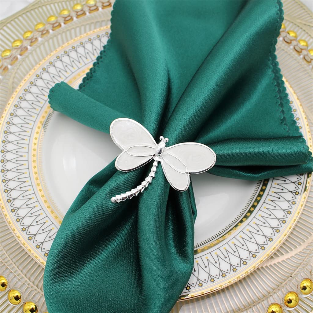 Hundnsney 6 pezzi di libellula tovaglioli, per matrimoni, tavolo da pranzo, feste, uso quotidiano, del Ringraziamento, decorazione da tavolo, ecc