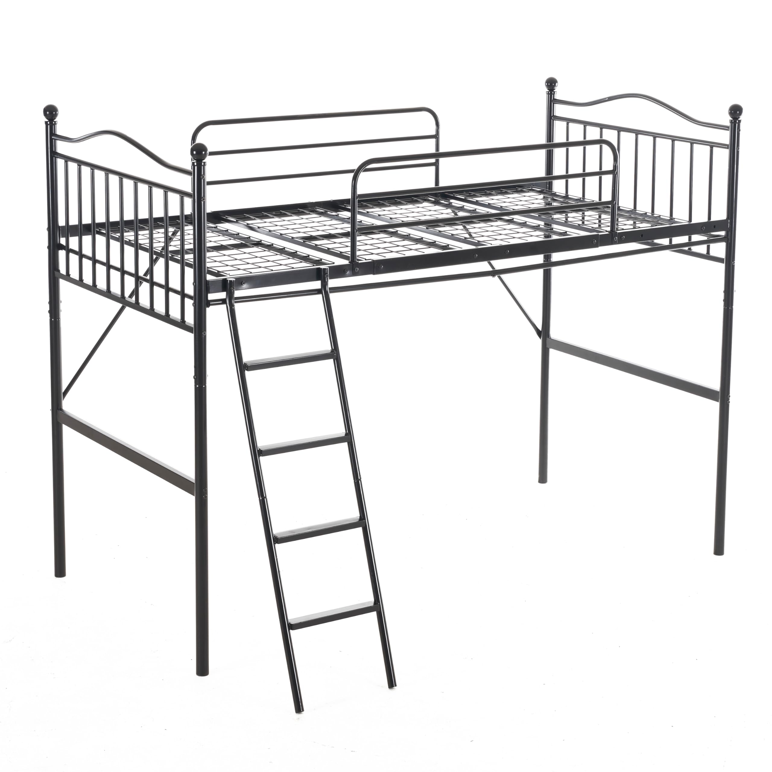 Amazon｜OSJ ロフトベッド パイプベッド シングル ベッド カーテンを