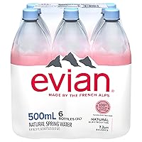 Vista 20 de Agua de manantial Evian natural, botellas de 33.8 oz