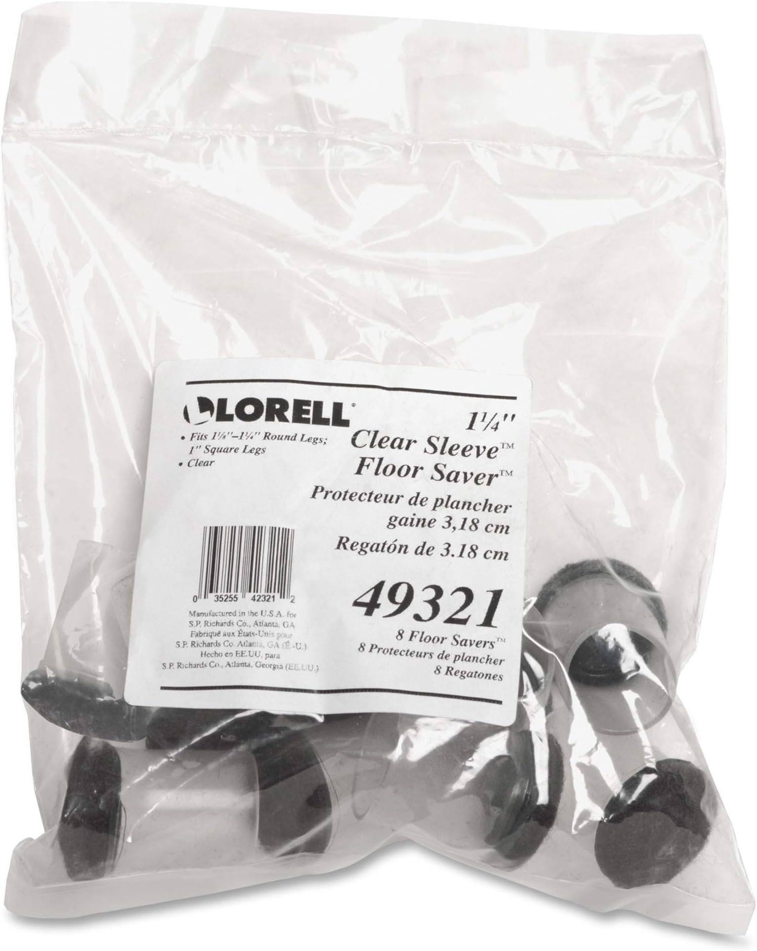 Lorell Clear Sleeve Floor Protectors