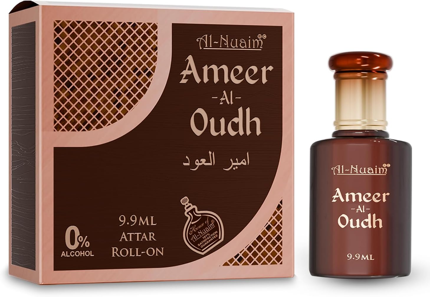 Al-Nuaim Ameer Series |Ameeral Oudh |Alcohol Free |Attar Roll On |Luxury Scent with Long Lasting Fragrance For Men & Women |9.9ml