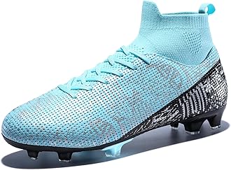 YIDUMMens Soccer Cleats Outdoor Lightweight High-Top Training Boots Ground Athletic Football Boots Soccer Shoes for Men/Women