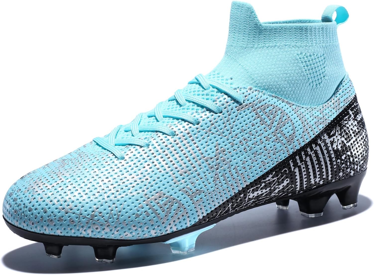 YIDUMMens Soccer Cleats Outdoor Lightweight High-Top Training Boots Ground Athletic Football Boots Soccer Shoes for Men/Women