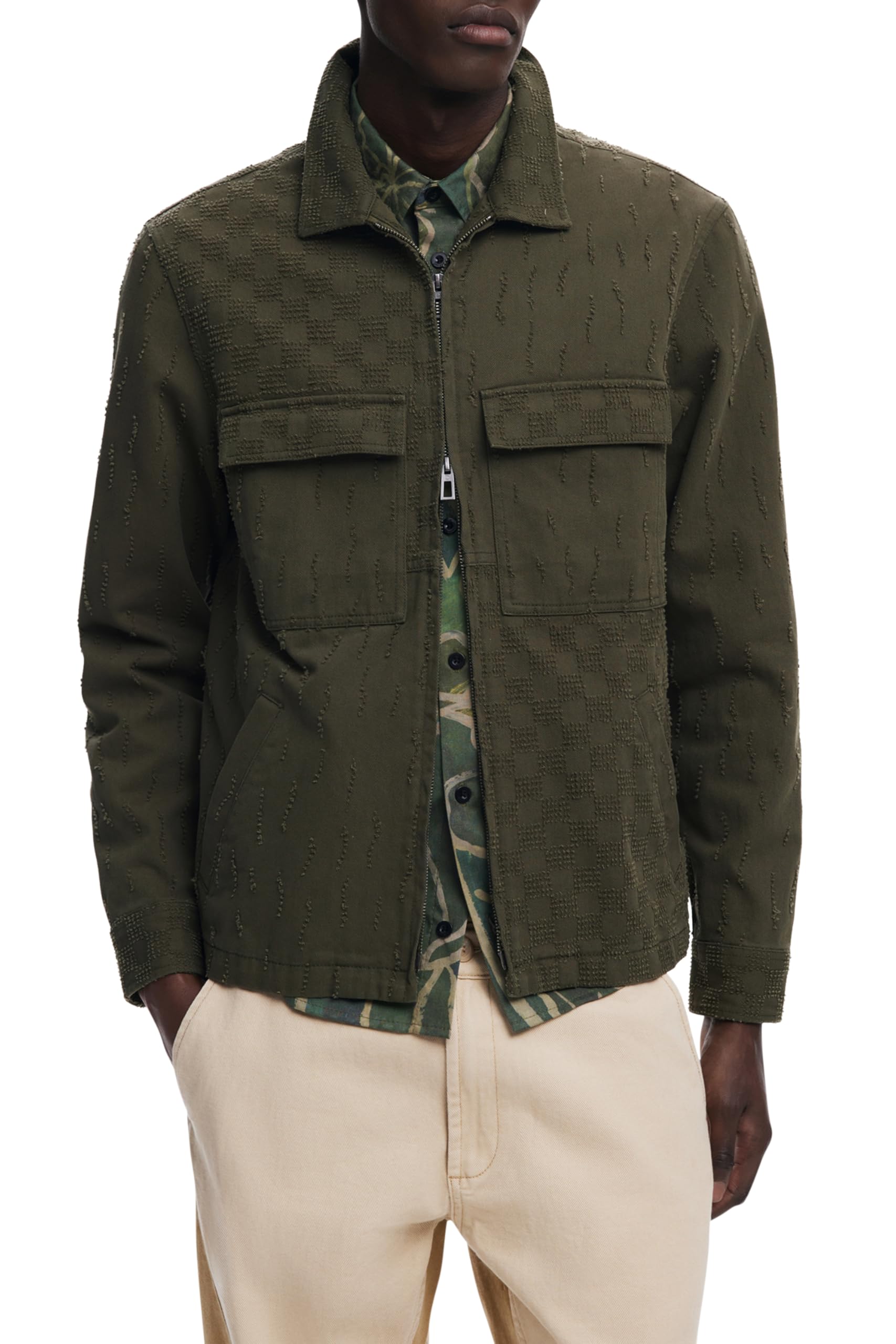 Desigual CHAQ_FANCY SCRATCH, 4086 KAKI OSCURO, XL