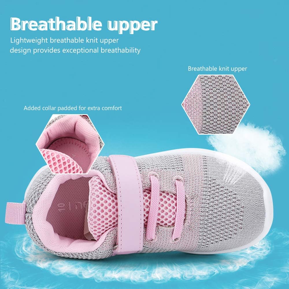 nerteo Toddler/Little Kid Boys Girls Shoes Running/Walking Sports Sneakers - Image 6