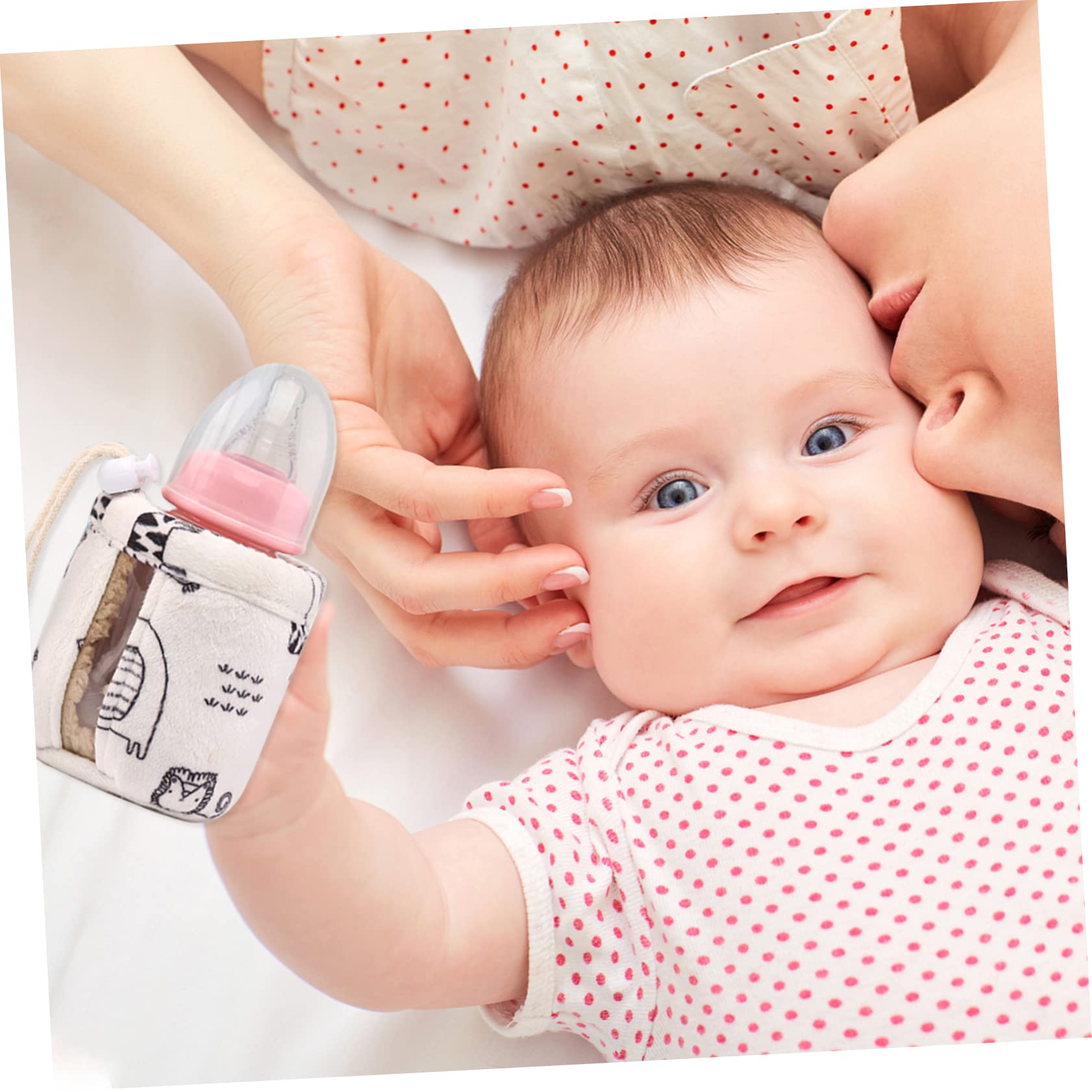 UPKOCH 5stücke Niedlicher Milchflaschen-Schutz Waschbarer Anti-Drop Sleeve Für Babyflaschen Universelle Isolierabdeckung Für Neugeborene Praktisches Zubehör