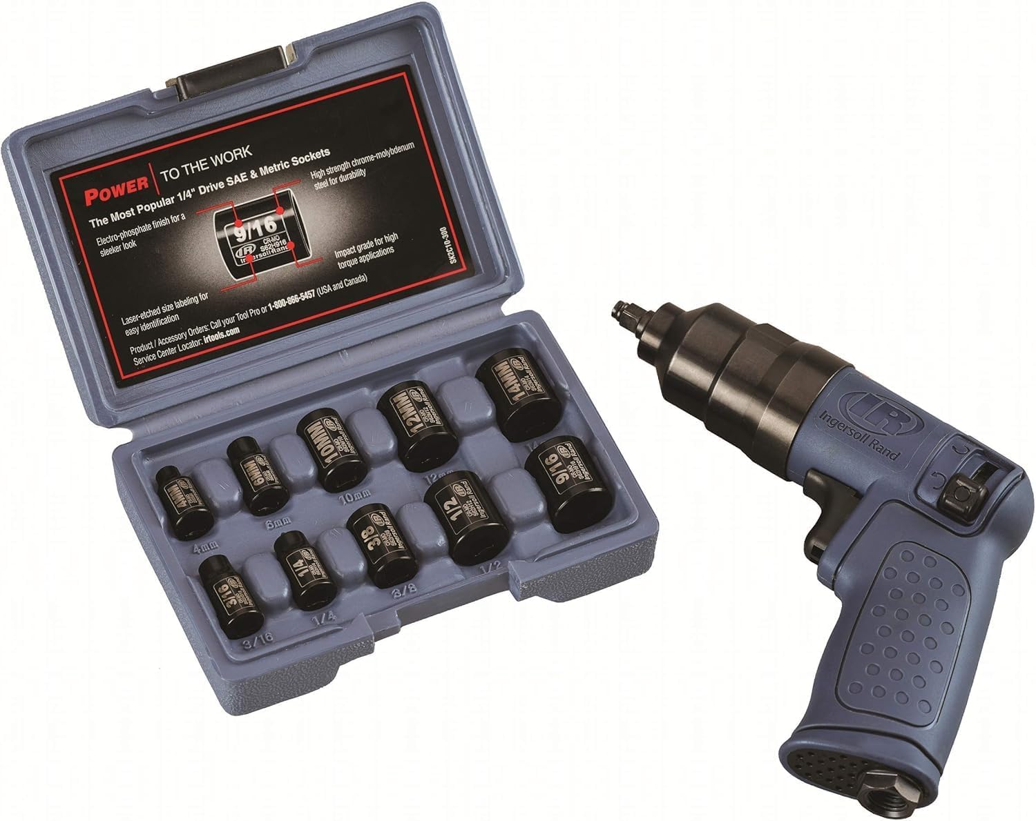 Ingersoll Rand 2101KA 1/4" Mini Impact Wrench with Socket Set
