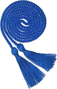 Graduation Cords, Blue Graduation Honor Cord for Class of 2026, 68 Long Polyester Yarn Honor Ropes for 2026 Graduation Students, Bachelor Gown