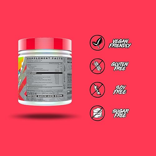 Miniatura 5 de GHOST Legend V3 - Polvo de preentrenamiento, Lemon Crush, 30 porciones, preentrenamiento para hombres y mujeres con cafeína, L-citrulina y beta