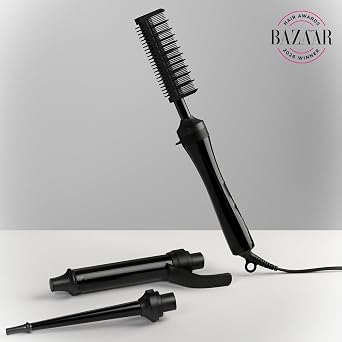 Paul Mitchell Texture 3-in-1 Interchangeable Curling Iron & Hot Comb