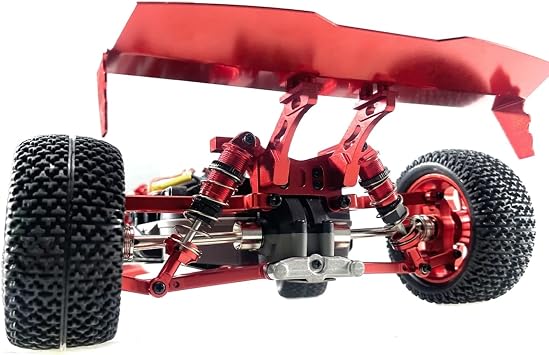 RC Modifications Spare Compatible With MJX For Hyper Go 16207 H16PL 1/16 RC Car Upgrade Parts Replacement Accessories Metal Tail Wing