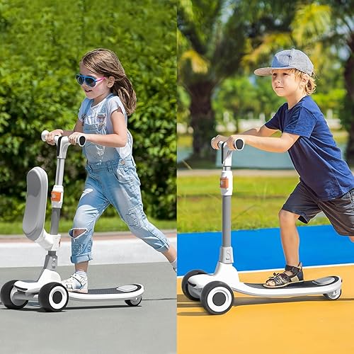 Miniatura 2 de UNISWAN Scooter para niños de 3 a 5 años con asiento ajustable de altura de 3 ruedas con ruedas LED iluminadas y luces delanterastraseras