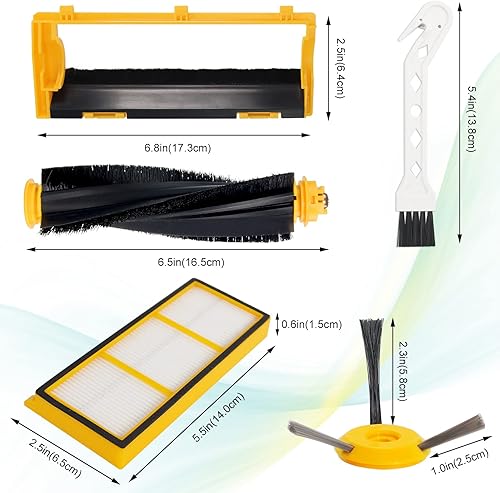 Miniatura 2 de Accesorios de repuesto para robot Shark ION de Techecook-Compatible con piezas de repuesto de iones de tiburón RV700, RV720, RV750, RV750C, RV755,