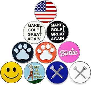 Adhere Golf Ball Markers Personlized Logo Enamel with A Strong Magnetic Hat Clips A Premium Golf Gifts for Golfer