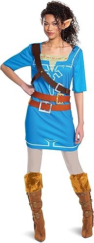 Miniatura 2 de Disfraz de Link para hombre, disfraz oficial de Zelda con túnica y orejas de Breath of the Wild