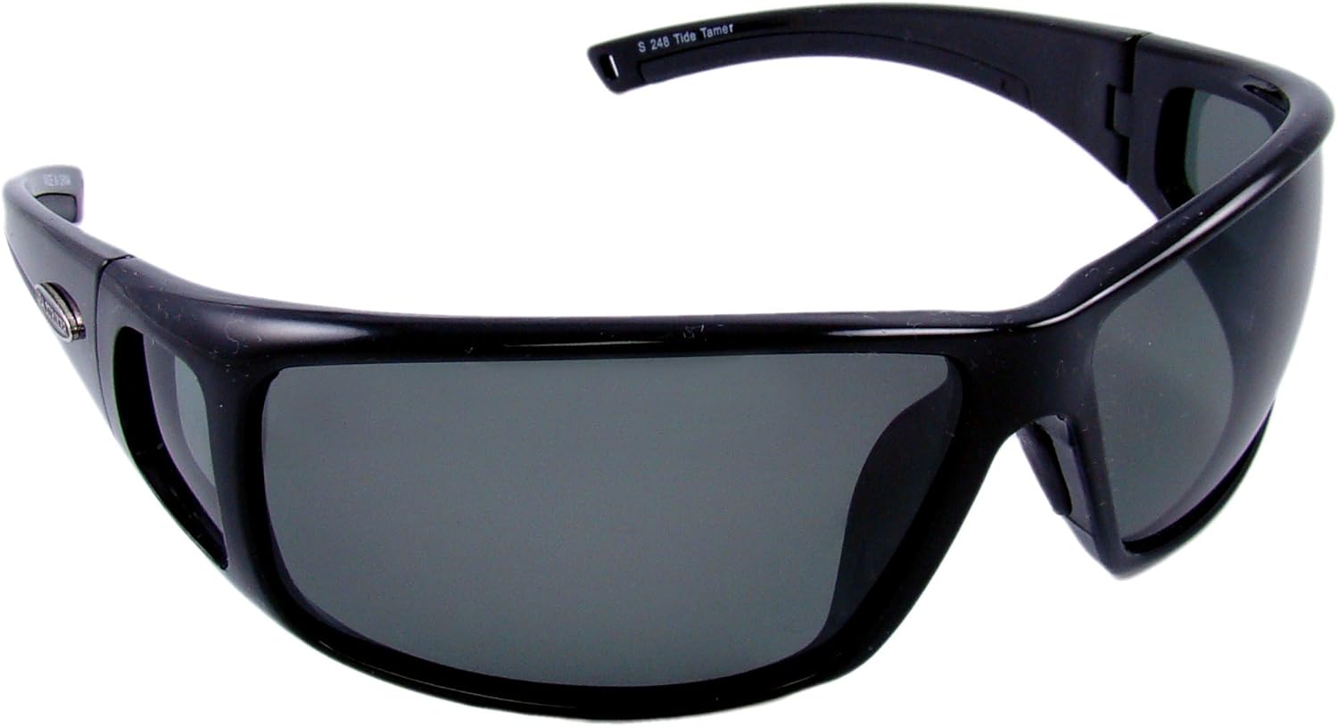 Sea Striker Tide Tamer Sunglasses with Black Frame and Grey Lens (Fits Medium to Large Faces)
