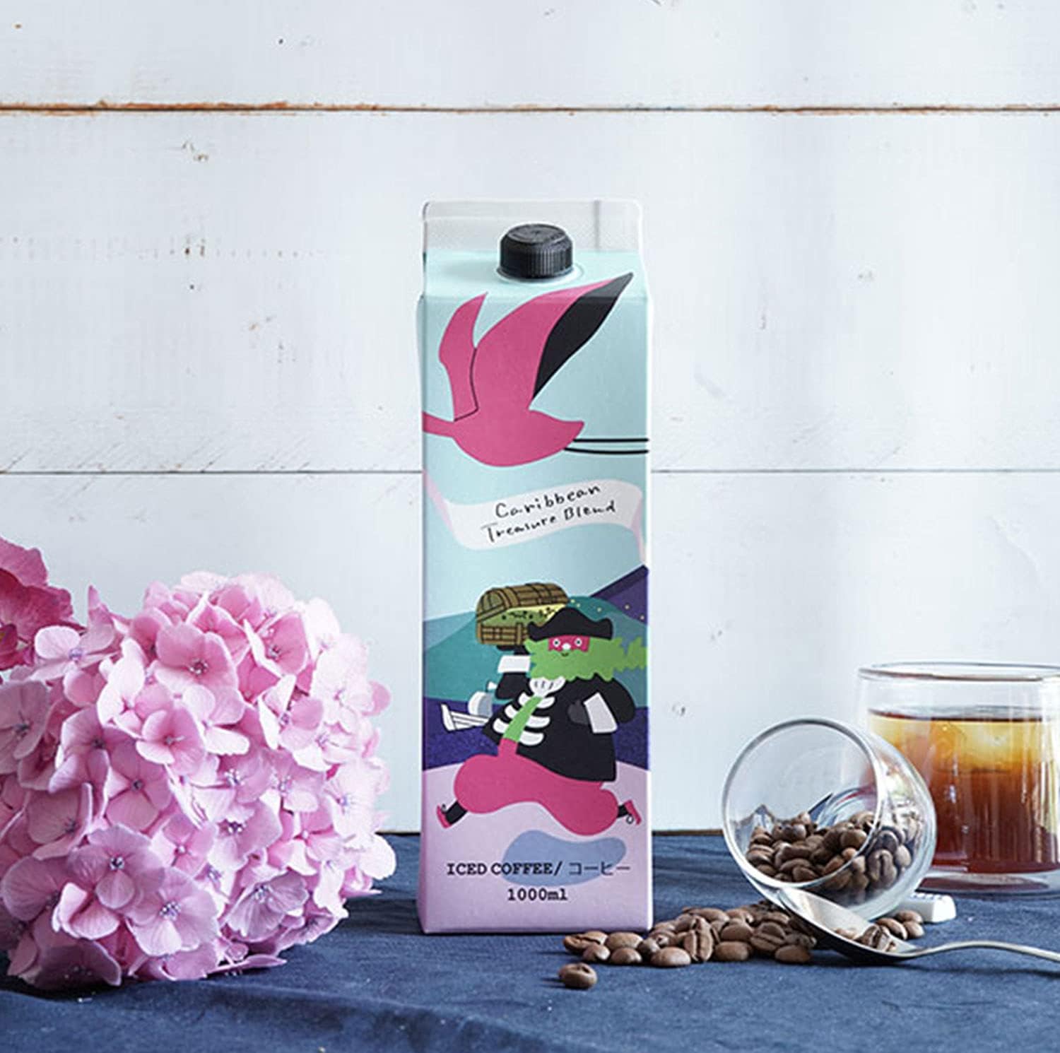辻本珈琲 スペシャルティ アイスコーヒー 「 カリビアントレジャーブレンド 無糖 」 1000ml 紙パック リキッド　１本 (l)