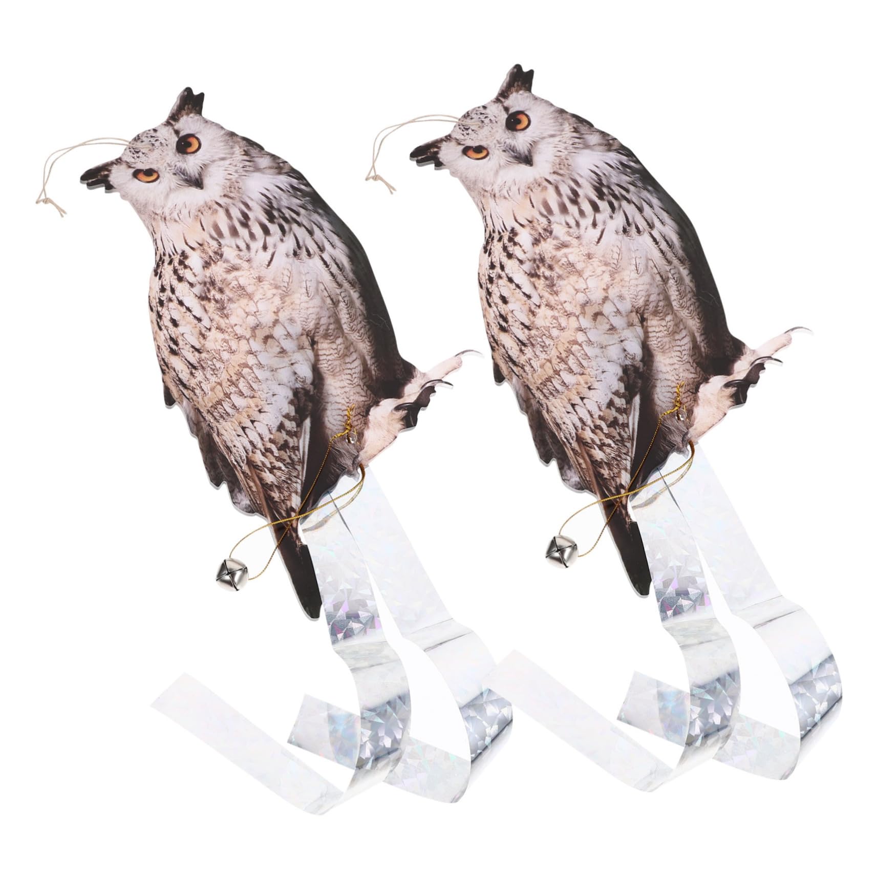 Pendentif en métal pour oiseaux et hibou répulsif rotatif anti pigeon pour jardin et balcon