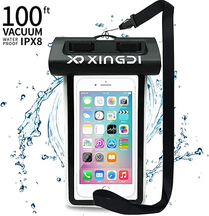 [Vac?o Dise?o] IPX8 Funda Impermeable M?vil Universal, Bolsa Sumergible Impermeable con Fluorescencia Sellada Herm?tica para iPhone X/8/7/6s Plus Samsung s8/s7 Huawei Xiaomi y hasta 6.0 '' Tel?fono