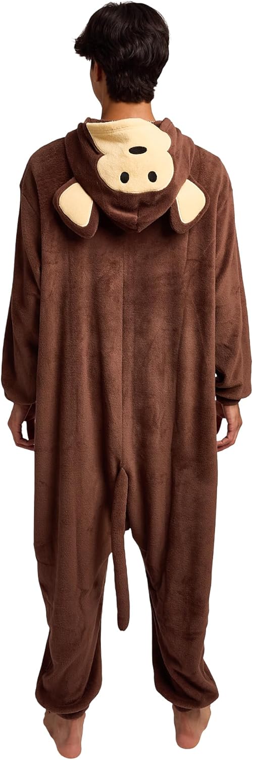 Bioworld Monkey Adult Long Sleeve Hooded Kirugumi Cosplay Onesie Costume Suit - Image 2