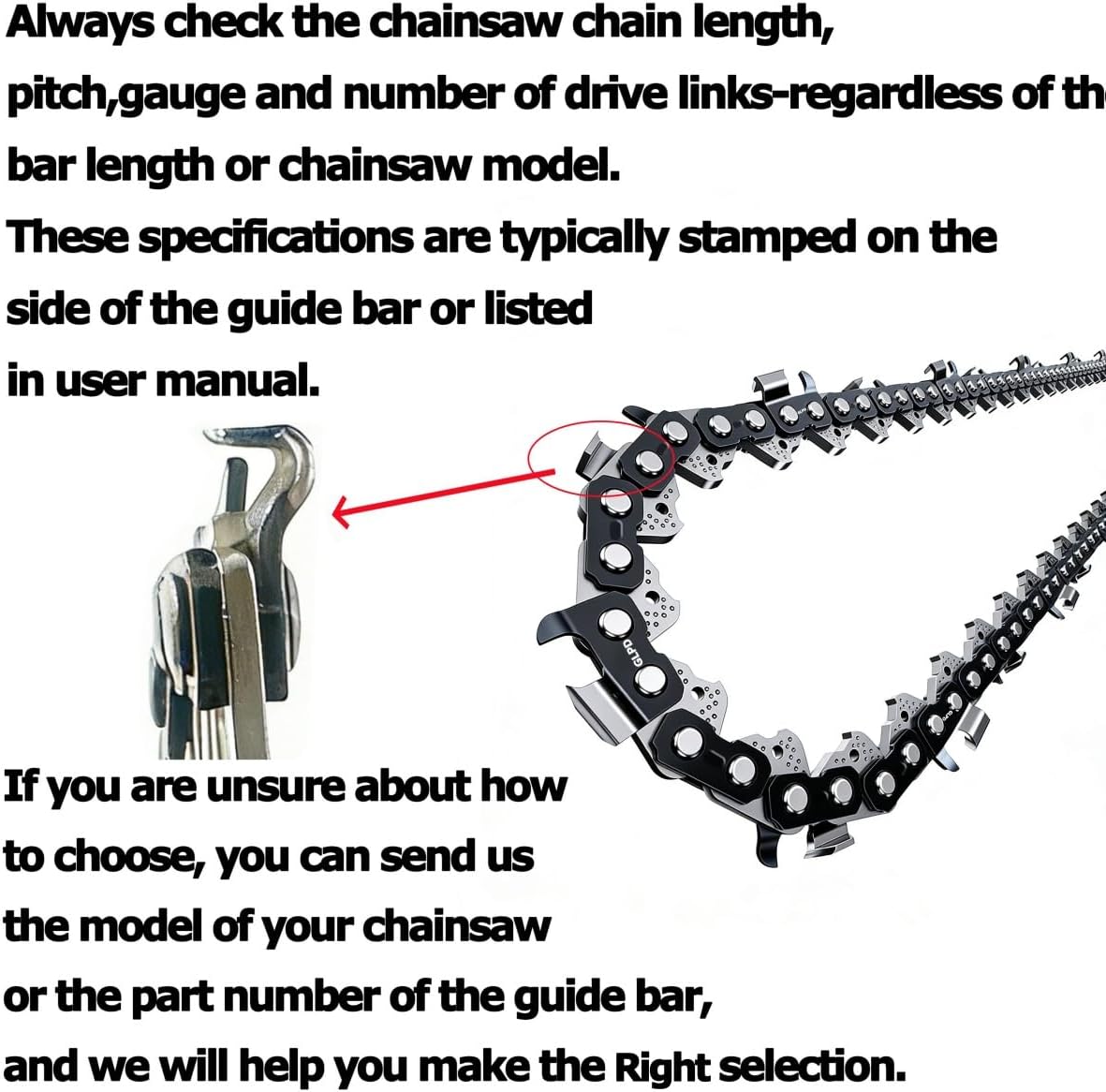 18 Inch Chainsaw Chain .325" Pitch .063" Gauge 68 Drive Links Fits for STIHL (PRE 2023 .063" Gauge) MS250, MS251 and More,V68 (3 chainsaw chains)