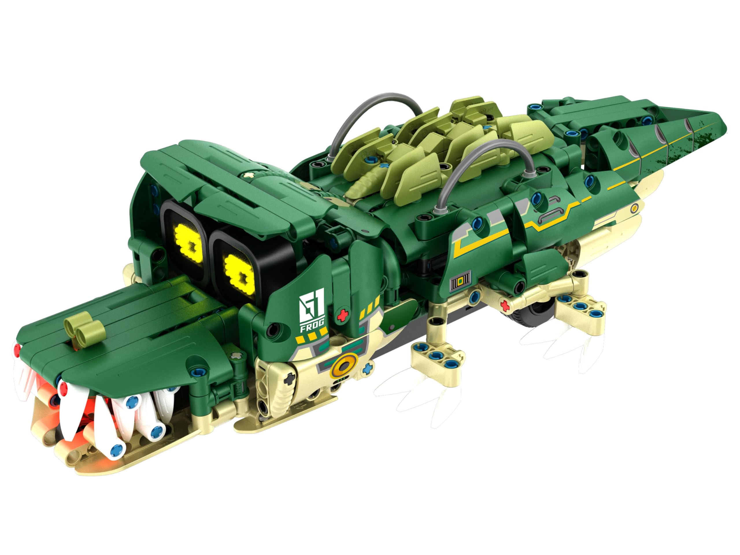 iM.Master - Robot Juguete Teledirigido 3 en 1 - Bloques de Construcción Adultos Niños - Cocodrilo, Robot y Moto - RC App/Mando - 513 Piezas 1:14 - Juegos Educativos Stem - Maqueta para Construir