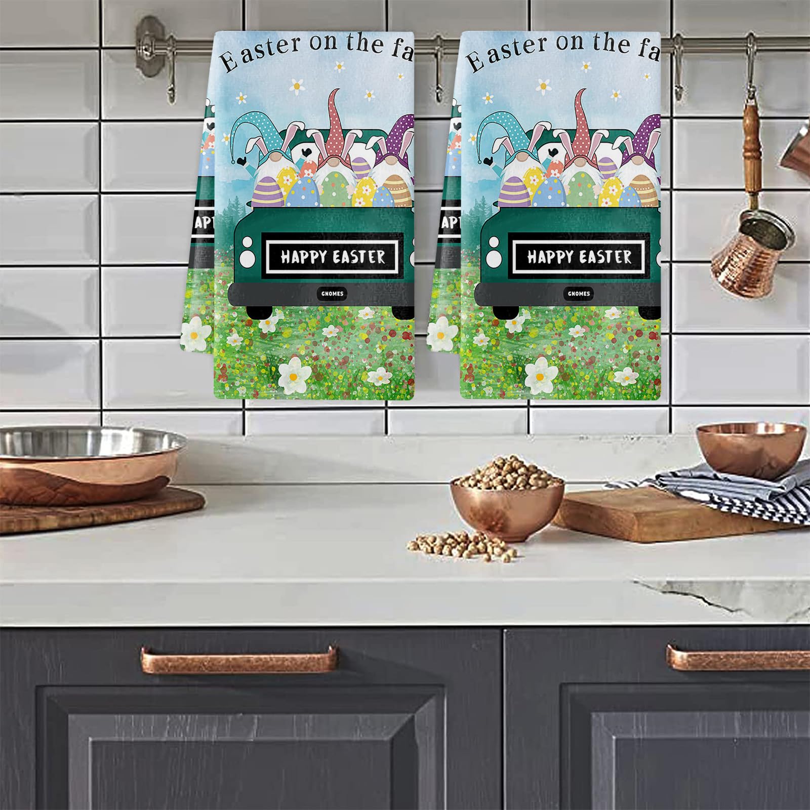 Strofinacci Cucina Auto Verde Pasquale Canovacci Cucina Assorbente Microfibra Morbido e Lavabile Asciugamani Cucina Decorativi per Bagno Ristorante 4 Pezzi (40x60 cm)