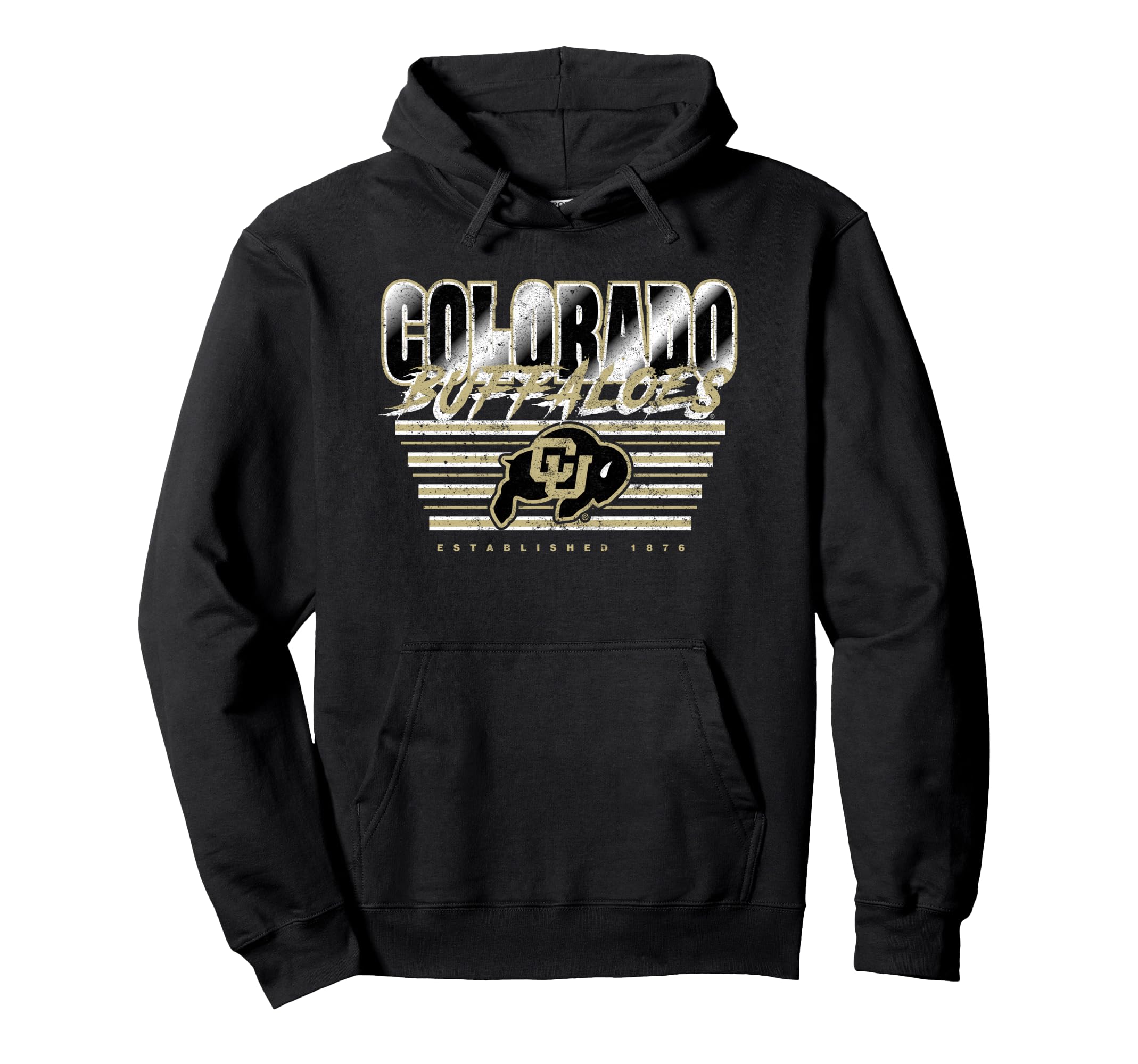 Colorado Buffaloes Vintage 90's Decibel Black Pullover Hoodie