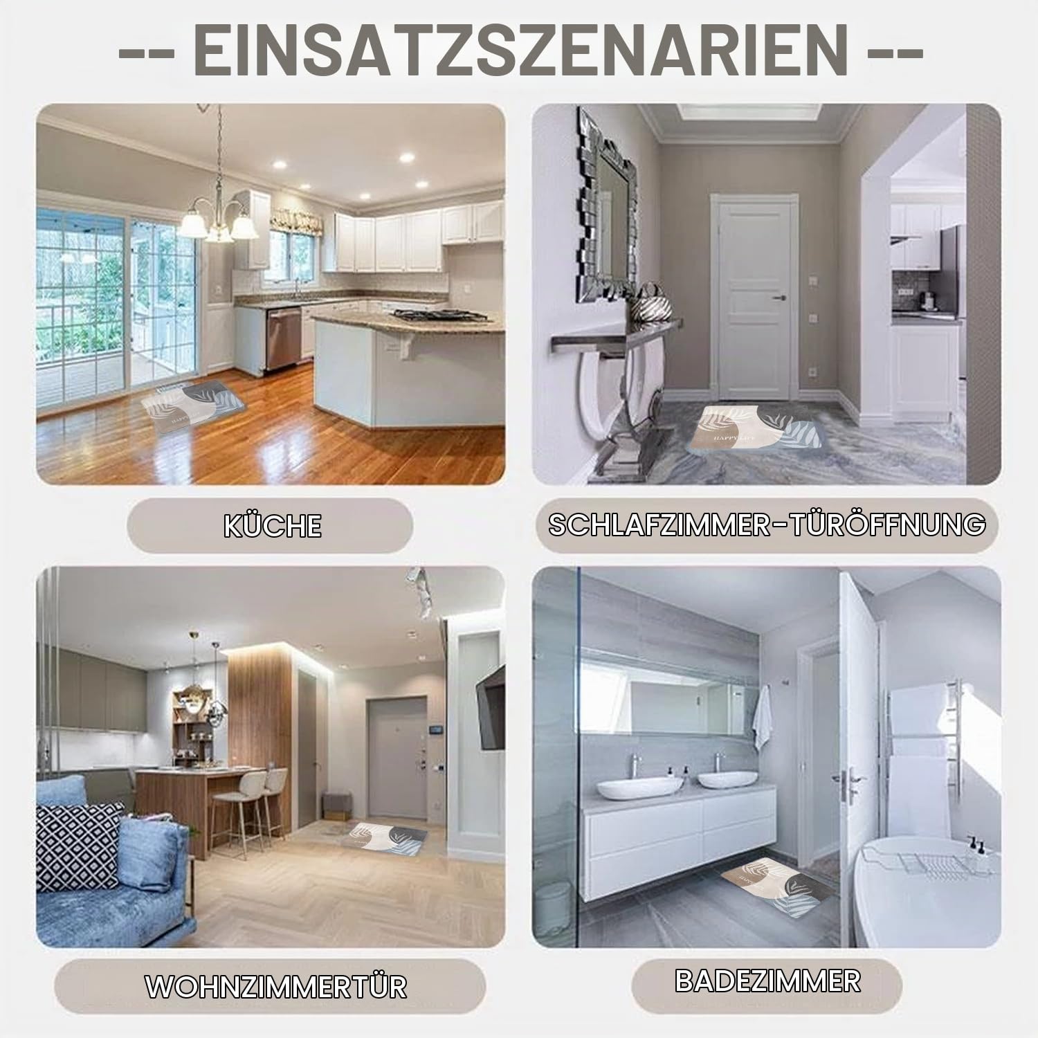 Super Absorbierende Badematte,Memory-Schaum-Badematten-Set,rutschfeste Mikrofaser Badematten,Badvorleger rutschfest Waschbar,Bademattens für Badewanne,Duschraum und Badezimmer