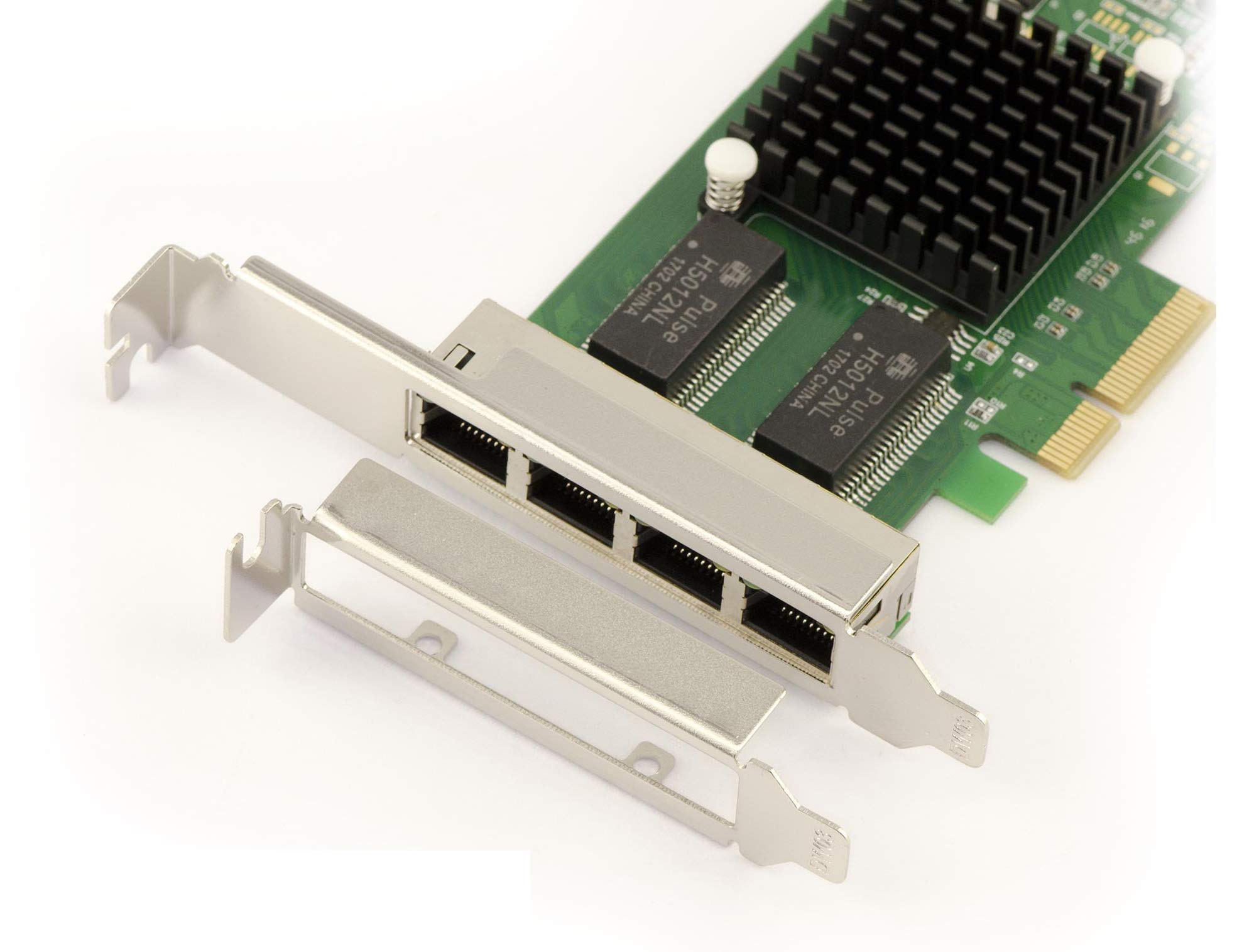 KALEA-INFORMATIQUE Scheda controller di rete con 4 porte Gigabit Ethernet su PCIe x4 con chipset Intel I350-T4