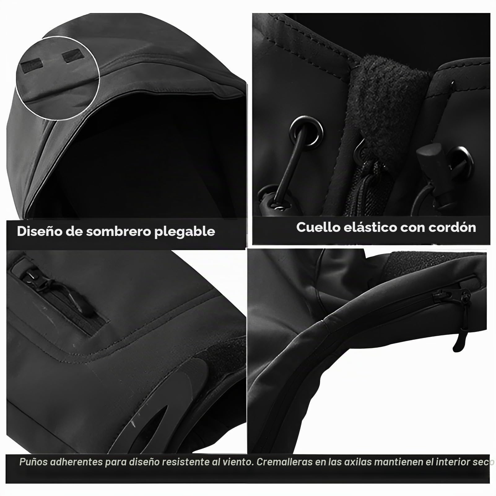 Hombre Chaqueta Táctica de Capucha & Pantalones Softshell Trajes para Aire Libre Pesca Senderismo Camping