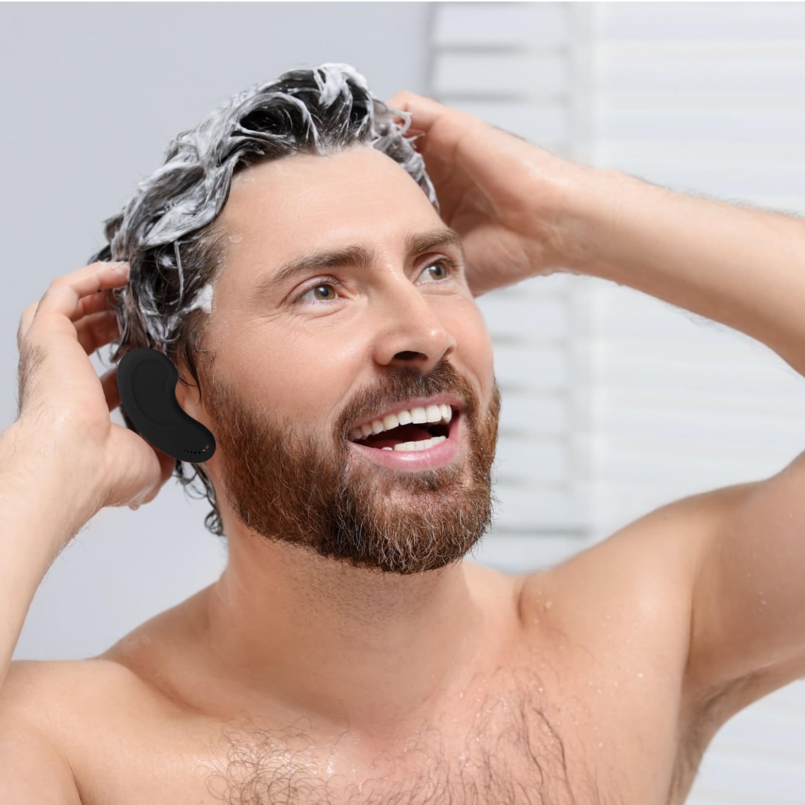 Copriorecchie per tinture per capelli, resistenti alle alte temperature e riutilizzabili, in silicone, per saloni di bellezza, casa, proteggono dall'asciugatrice e dal ferro da stiro, colore nero