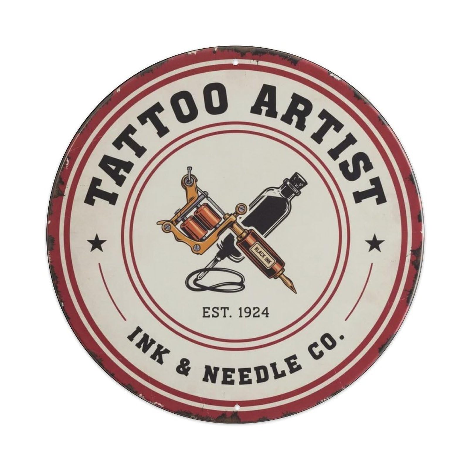 Tattoo Artist Metal Tin Sign Plaque