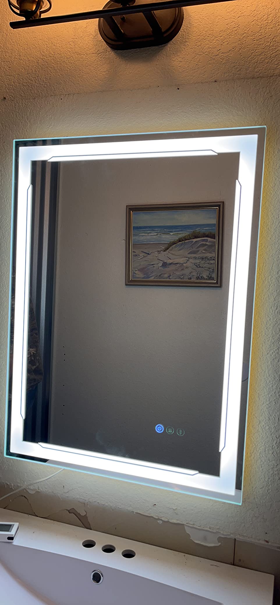31/mo Finance M LTMIRROR 48''x30'' LED Bathroom Mirror with Builtin