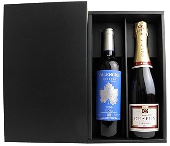 国産ワイン2本・シャンパンセット K-939）シャンパン・ワイン兼用ギフト箱2本用 50個｜紙コップ