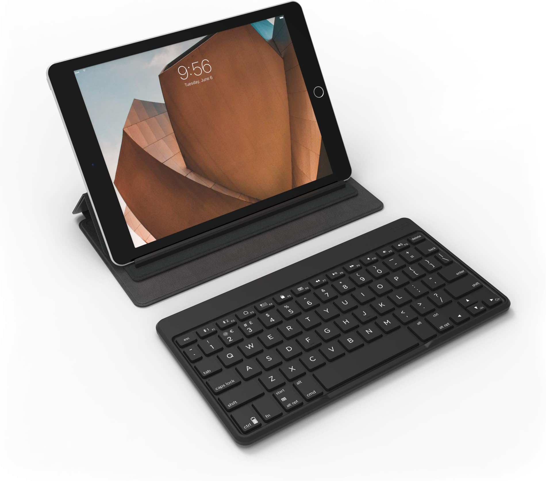 ZAGG Flex - Slim, Portable, Universal Keyboard & Stand Works with Any Bluetooth Device Including Tablets, Smartphones, and Smart TV - Black (103201717)