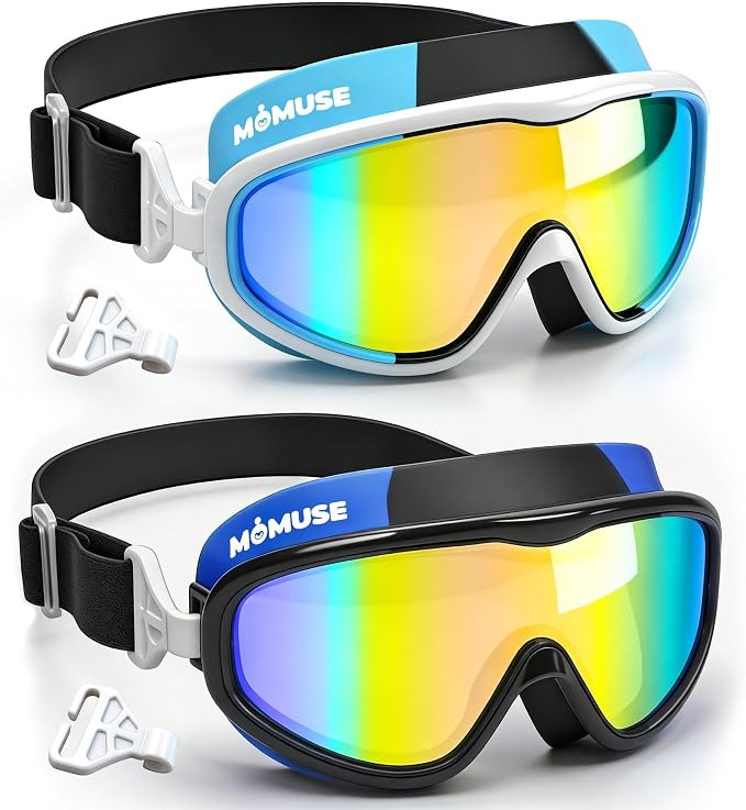 MOMUSE MOMUSE Lot de 2 Lunettes Enfant avec Sangle Tissu Confort