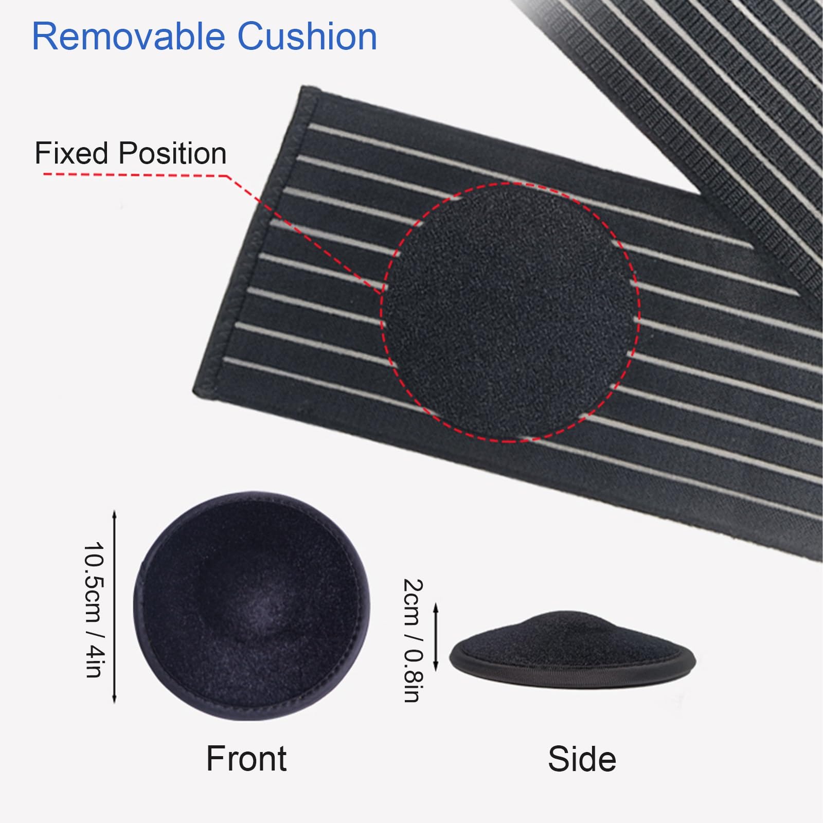 Fascia per Ernia Ombelicale, Fascia per Ernia Ombelicale Uomo, Cintura di Supporto Elastica e Regolabile per Il Recupero Post-Operatorio(Gray,Medium)