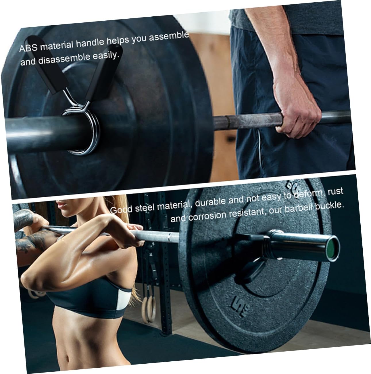Barbell Buckle Barbell Clips Weight Clips Gym Barbell Collars Professional Barbell Clamps Weight Bar