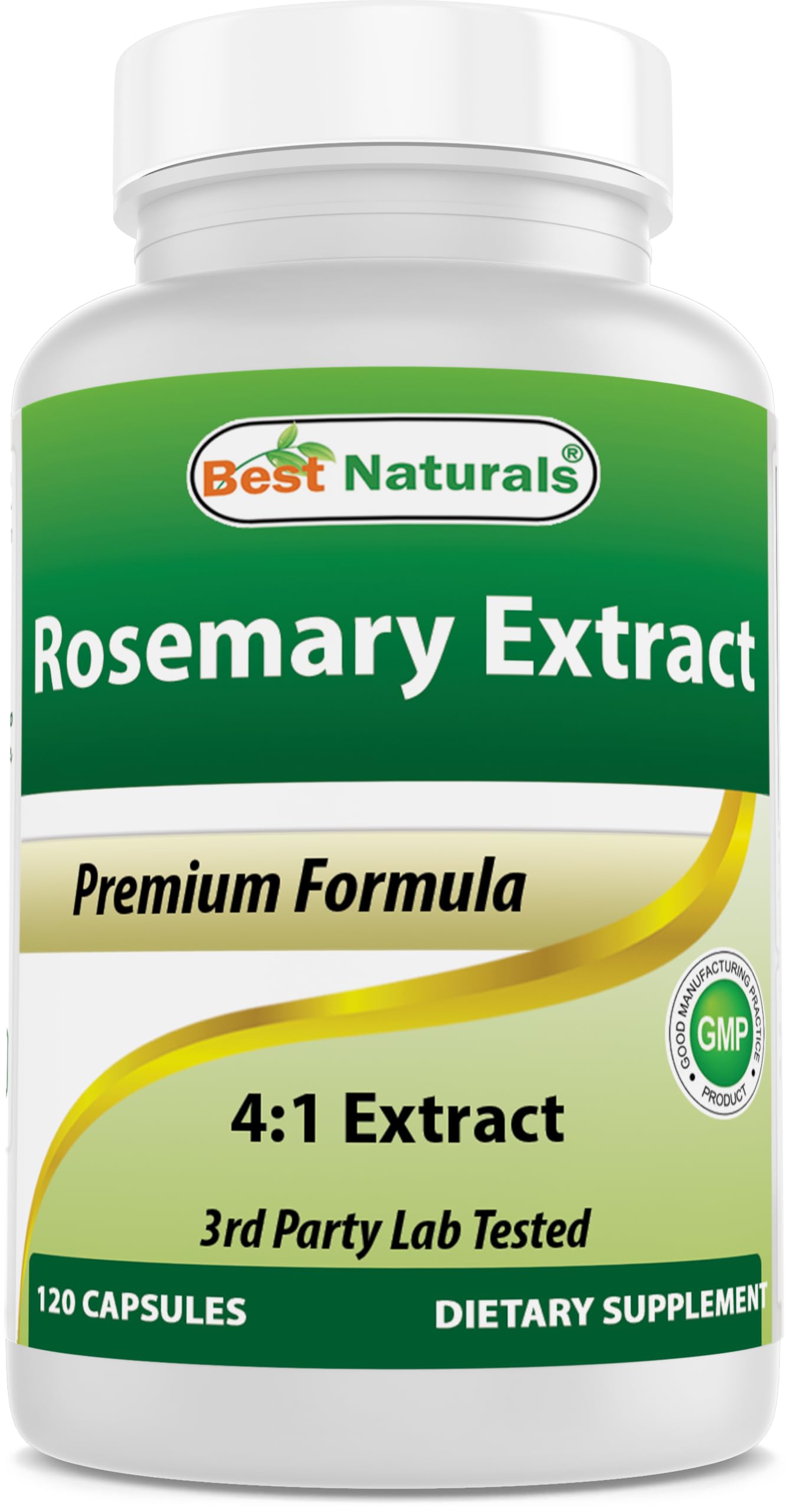 Best Naturals Rosemary 4:1 Extract (375 mg)- 120 Capsules