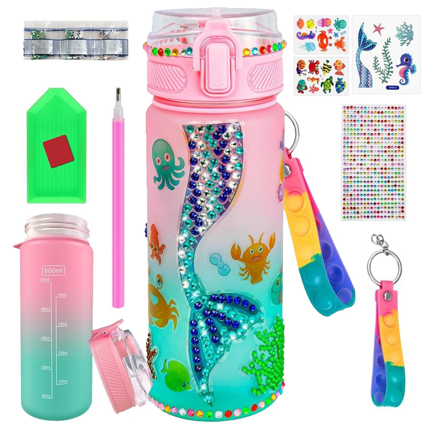 HomeBee Botella De Agua Personalizada Para Niños, Vaso De Acero Inoxidable Con Aislamiento De Doble Pared Vaso Para Ninos Pequenos Taza A Prueba