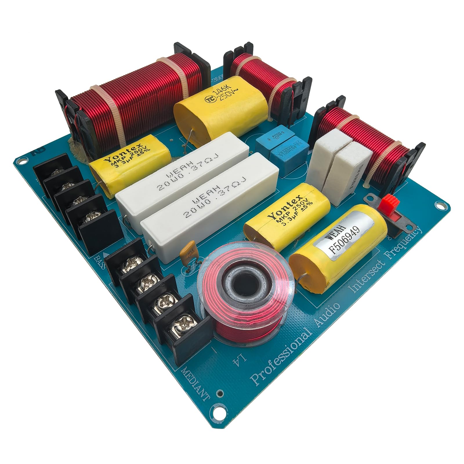 HiQltyla Séparateur audio réglable WEAH-3505B 300 W à 3 voies