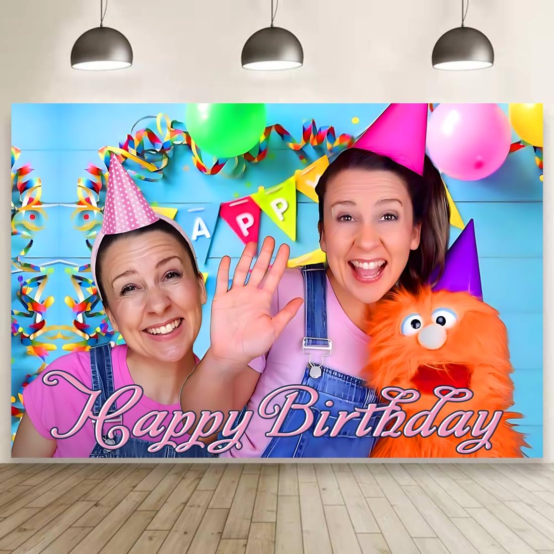 Rachel Backdrop Birthday Decorations, Rachel Birthday Banner Backdrop for Kids Birthday Party Supplies (5x3ft)