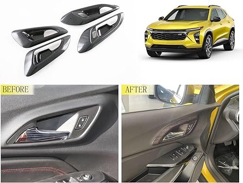 Miniatura 2 de Accesorios para el interior del automóvil compatibles con Chevrolet TRAX 2023 2024, manija de puerta, cubierta de panel de cuenco, bordes de marco