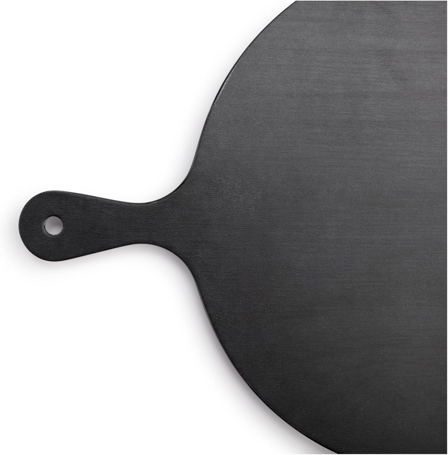 DEMDACO byDesign Serving Collection Charcoal Black Round 12.5 inch Bamboo and Melamine Cutting Cheese Serving Board