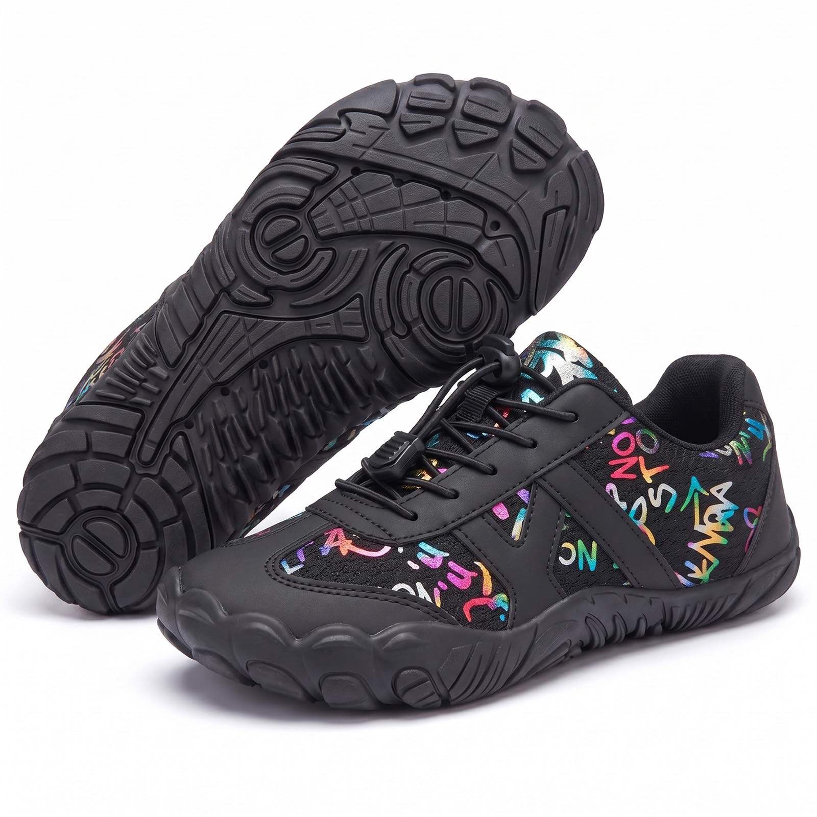 Kids Barefoot Water Shoes for Boys & Girls, Quick Dry Non-Slip Breathable Mesh Water Shoes with Drainage Holes for Beach Pool Swimming Hiking &Water Sports (Little/Big Kid)